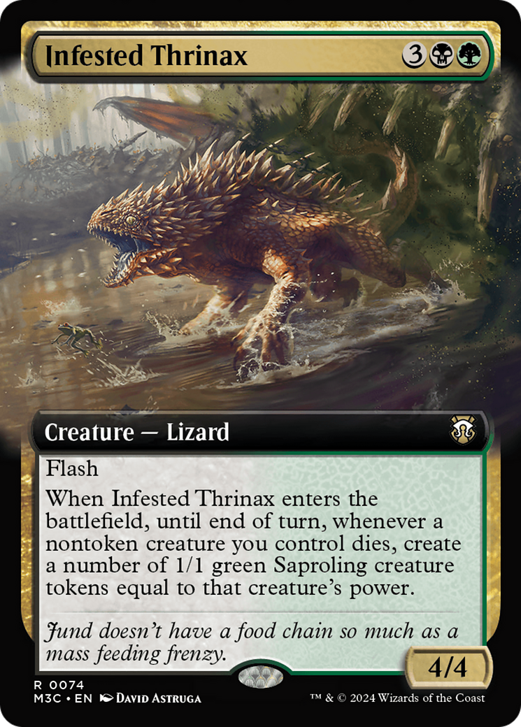 Infested Thrinax (Extended Art) [Modern Horizons 3 Commander] | Mindsight Gaming