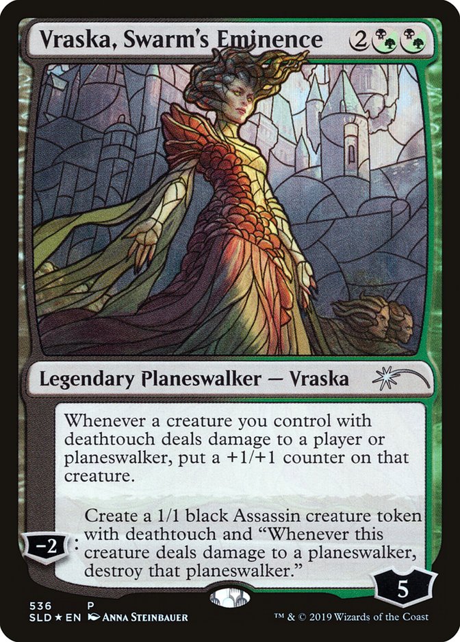 Vraska, Swarm's Eminence (Stained Glass) [Secret Lair Drop Promos] | Mindsight Gaming