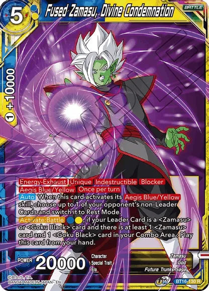 Fused Zamasu, Divine Condemnation (BT16-130) [Realm of the Gods] | Mindsight Gaming