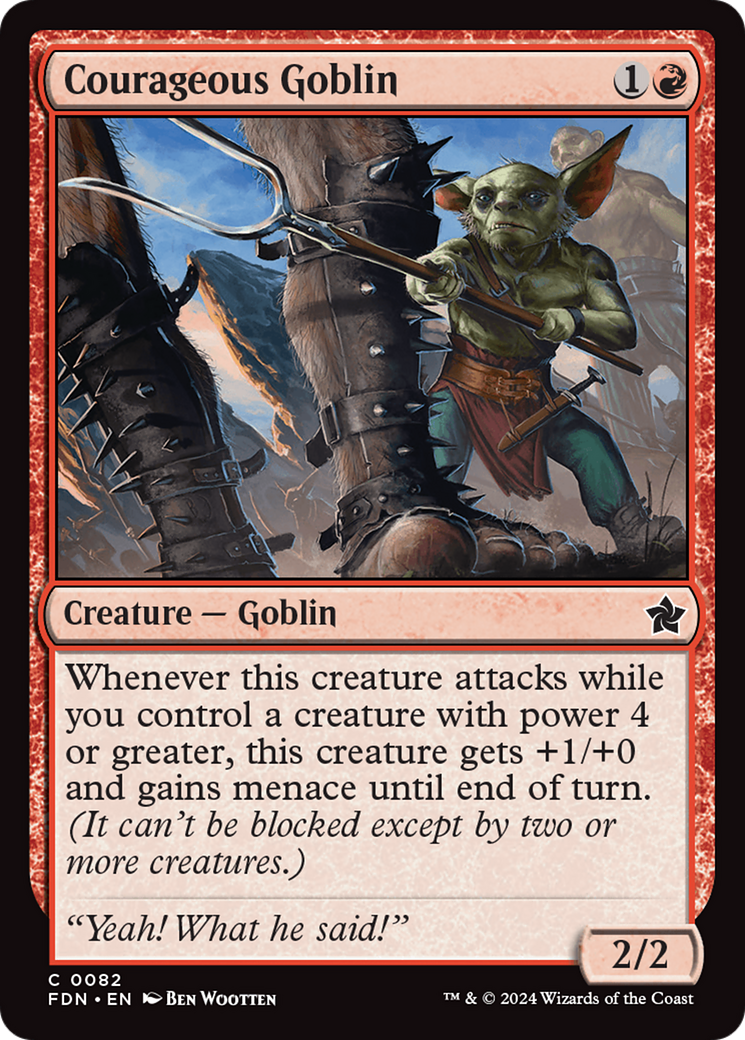 Courageous Goblin [Foundations] | Mindsight Gaming