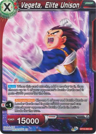 Vegeta, Elite Unison (BT10-005) [Rise of the Unison Warrior 2nd Edition] | Mindsight Gaming