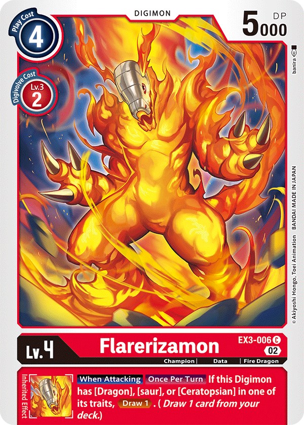 Flarerizamon [EX3-006] [Draconic Roar] | Mindsight Gaming