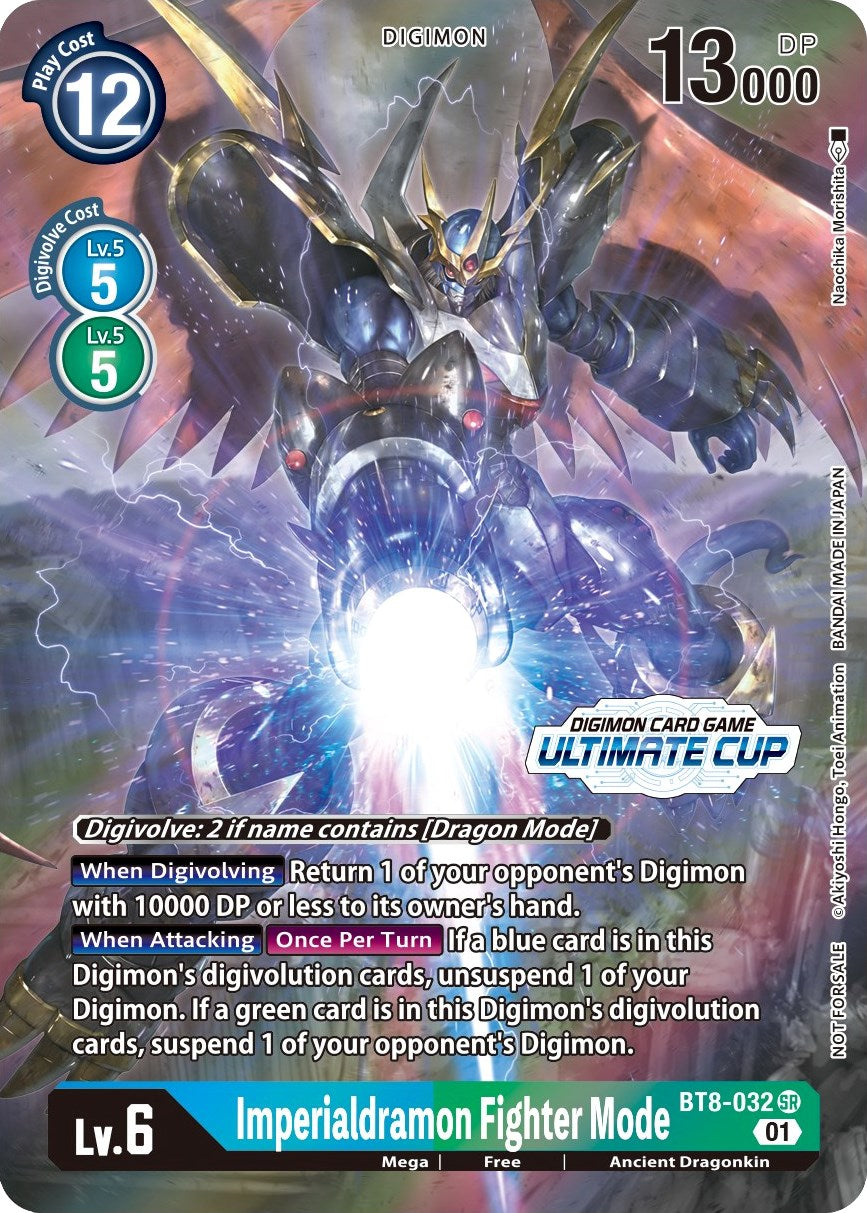 Imperialdramon Fighter Mode [BT8-032] (April Ultimate Cup 2022) [New Awakening Promos] | Mindsight Gaming