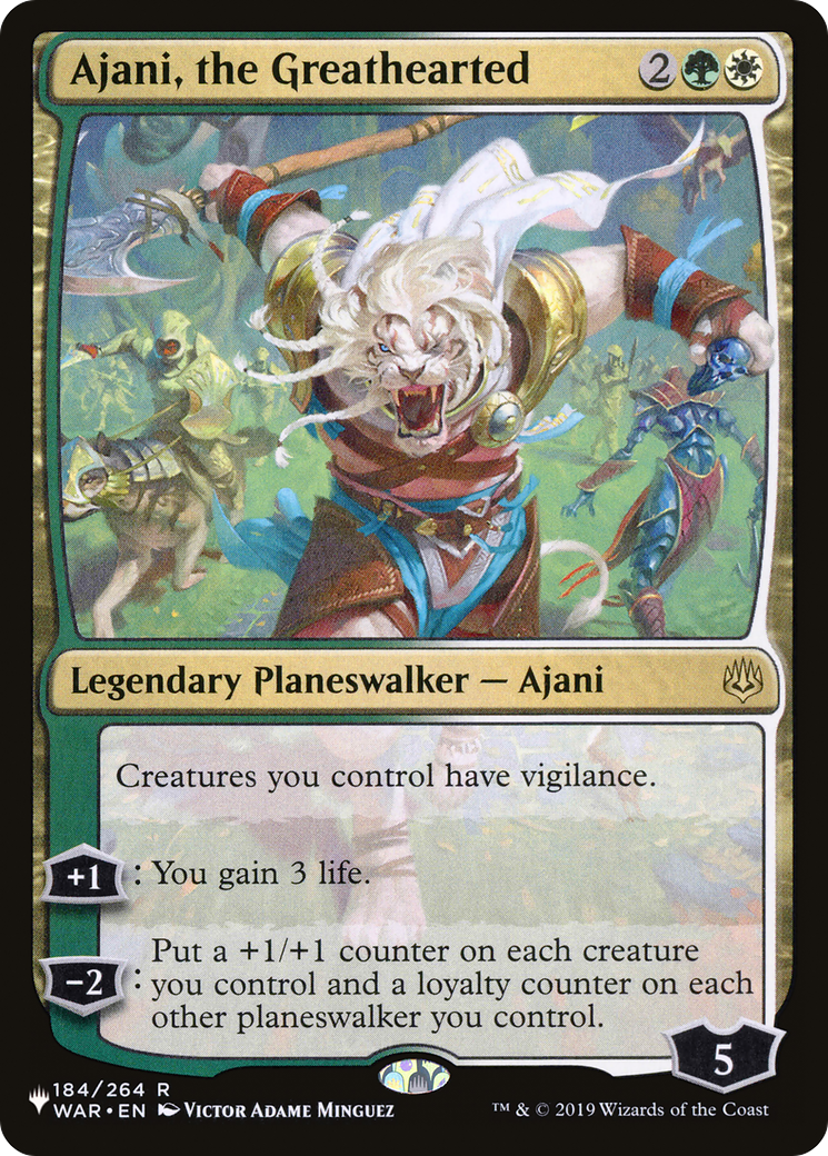 Ajani, the Greathearted [The List Reprints] | Mindsight Gaming