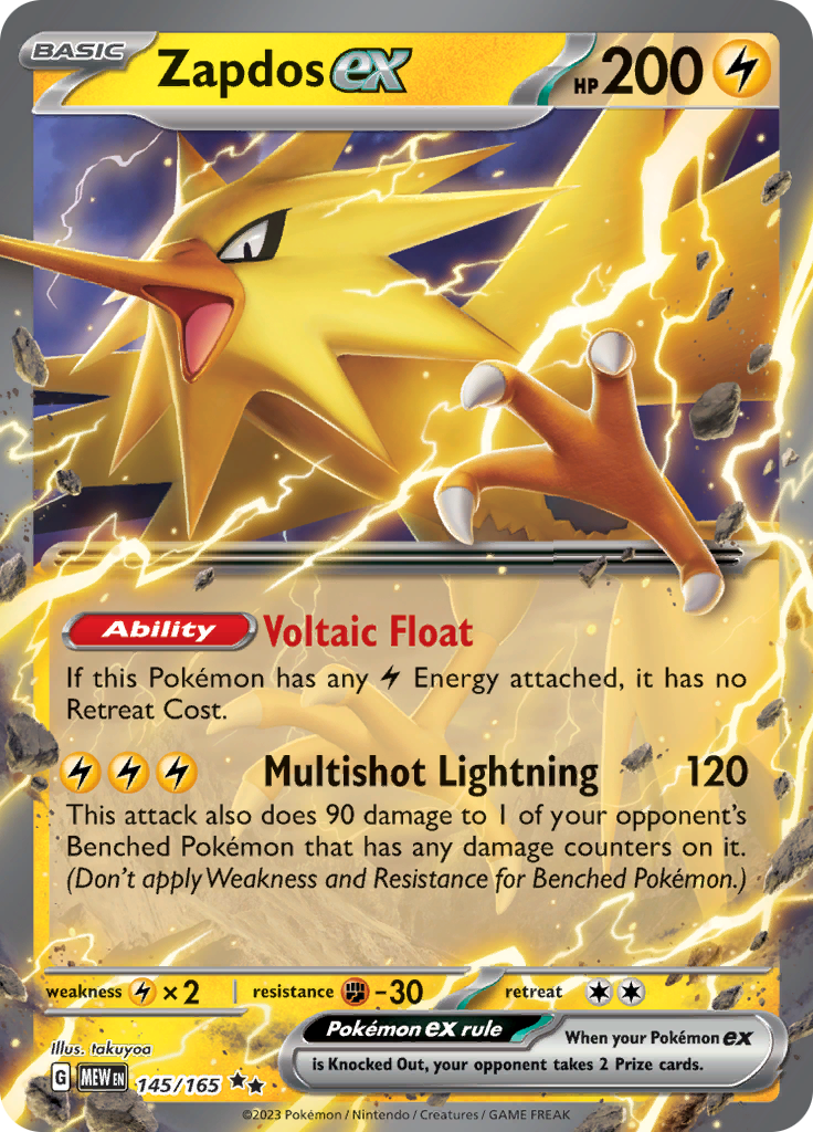 Zapdos ex (145/165) [Scarlet & Violet: 151] | Mindsight Gaming