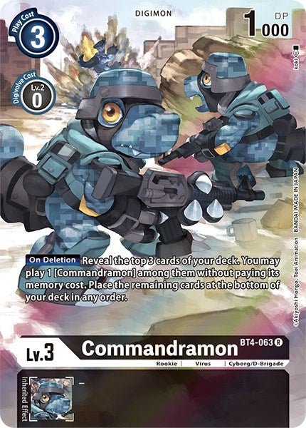 Commandramon [BT4-063] (Alternate Art) [Dimensional Phase] | Mindsight Gaming