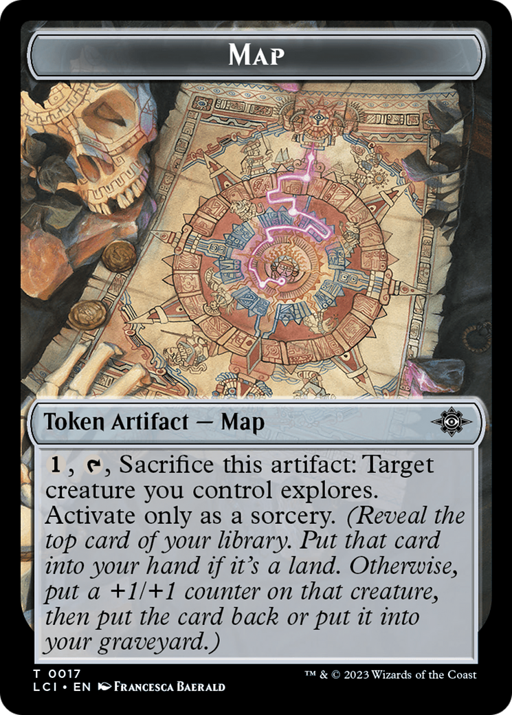 Map // Spirit Double-Sided Token [The Lost Caverns of Ixalan Tokens] | Mindsight Gaming