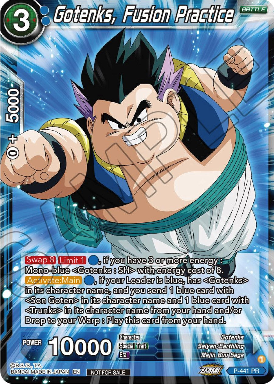 Gotenks, Fusion Practice (Zenkai Series Tournament Pack Vol.2) (P-441) [Tournament Promotion Cards] | Mindsight Gaming