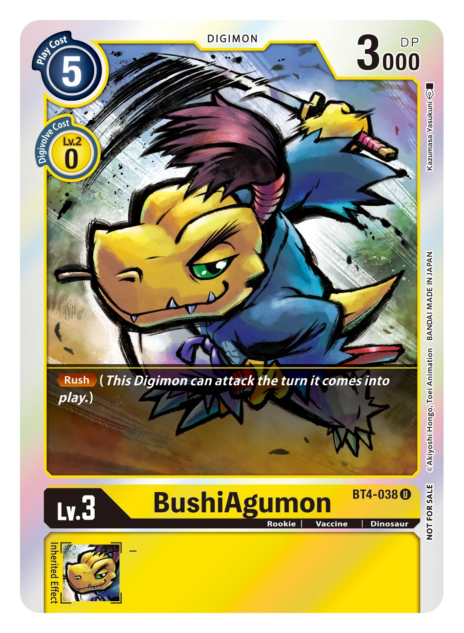 BushiAgumon [BT4-038] (Event Pack 2) [Great Legend] | Mindsight Gaming