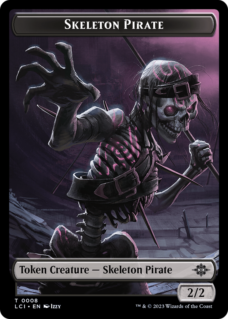 Skeleton Pirate Token [The Lost Caverns of Ixalan Tokens] | Mindsight Gaming