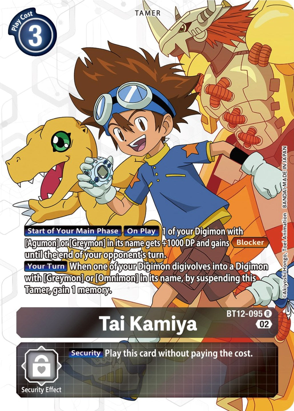 Tai Kamiya [BT12-095] (Alternate Art) [Across Time] | Mindsight Gaming