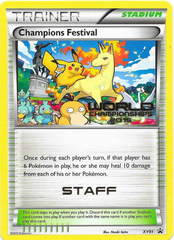 Champions Festival (XY91) (2015 Quarter Finalist) [XY: Black Star Promos] | Mindsight Gaming