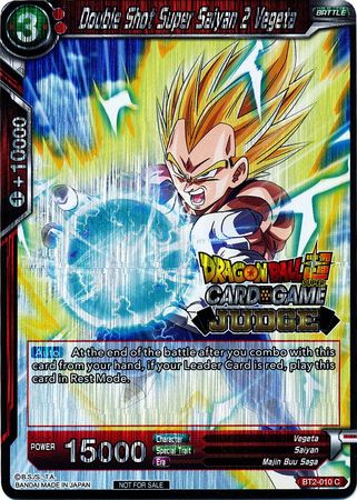 Double Shot Super Saiyan 2 Vegeta (BT2-010) [Judge Promotion Cards] | Mindsight Gaming