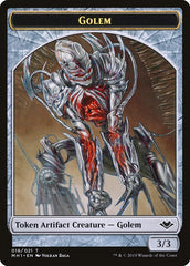 Shapeshifter (001) // Golem (018) Double-Sided Token [Modern Horizons Tokens] | Mindsight Gaming