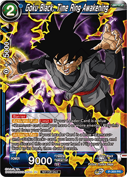 Goku Black, Time Ring Awakening (Unison Warrior Series Boost Tournament Pack Vol. 7) (P-369) [Tournament Promotion Cards] | Mindsight Gaming