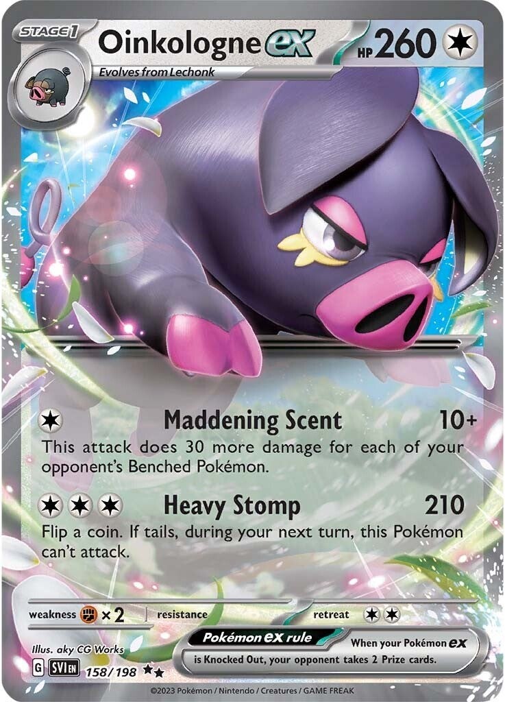 Oinkalogne ex (158/198) (Jumbo Card) [Scarlet & Violet: Base Set] | Mindsight Gaming