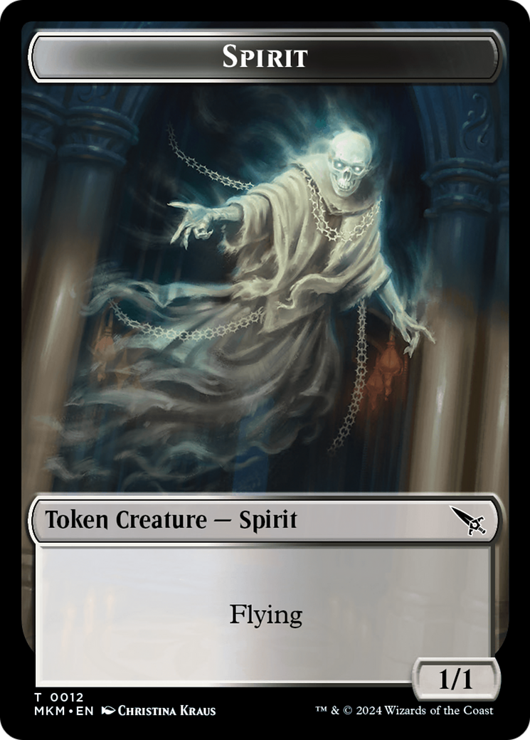 Spirit Token [Murders at Karlov Manor Tokens] | Mindsight Gaming