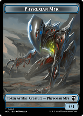 Phyrexian Myr // Servo Double-Sided Token [Modern Horizons 3 Commander Tokens] | Mindsight Gaming