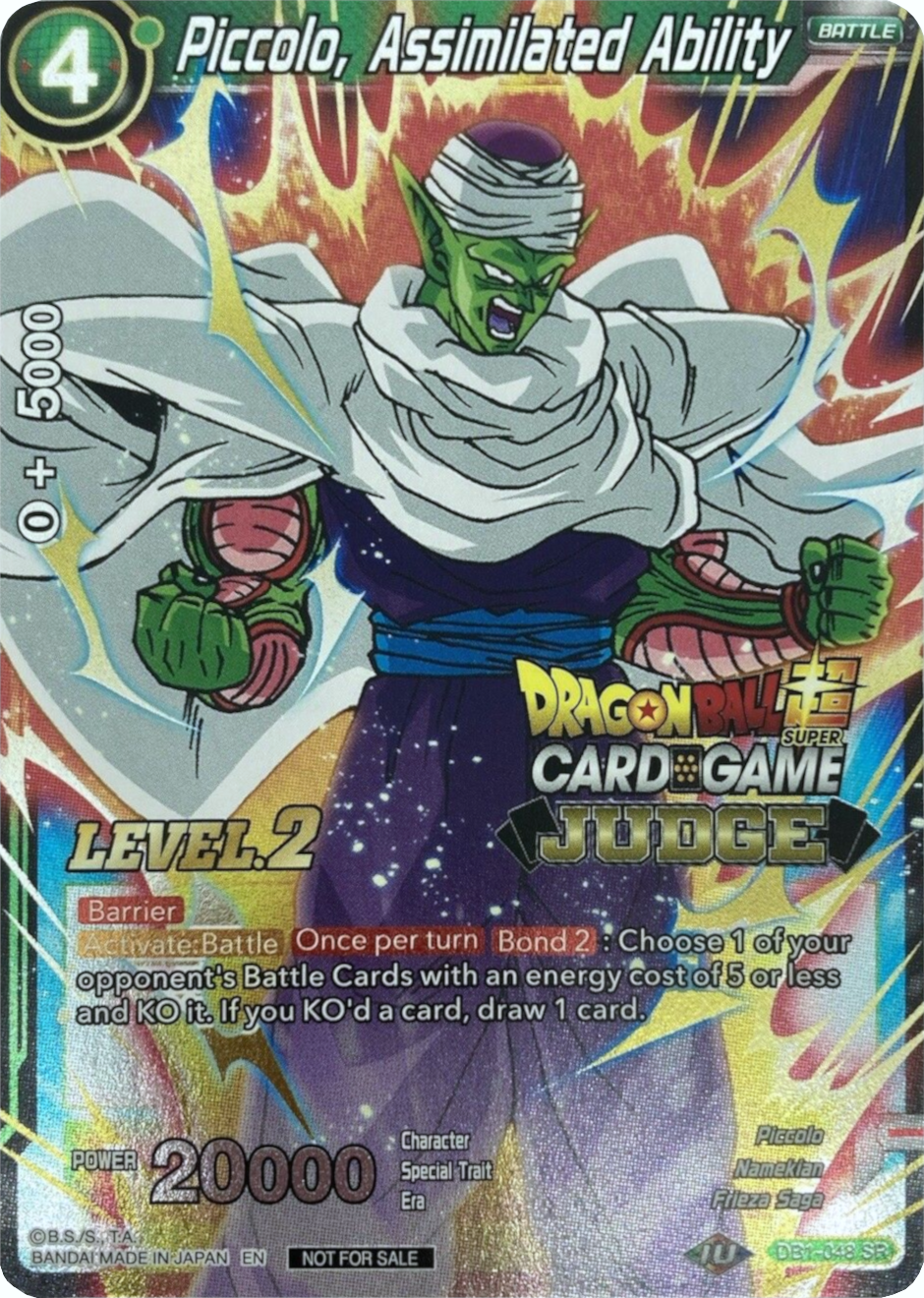 Piccolo, Assimilated Ability (Level 2) (DB1-048) [Judge Promotion Cards] | Mindsight Gaming