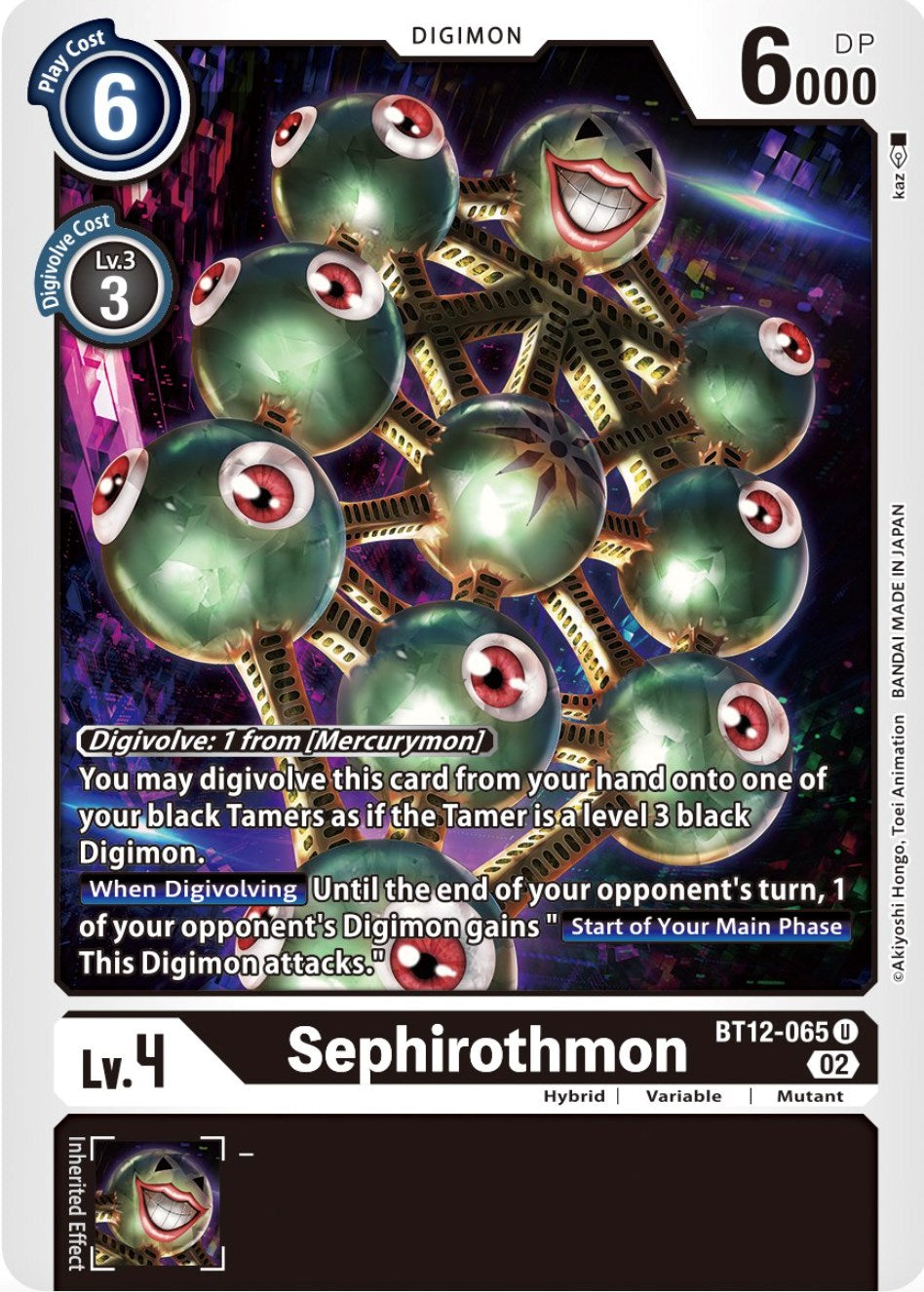 Sephirothmon [BT12-065] [Across Time] | Mindsight Gaming