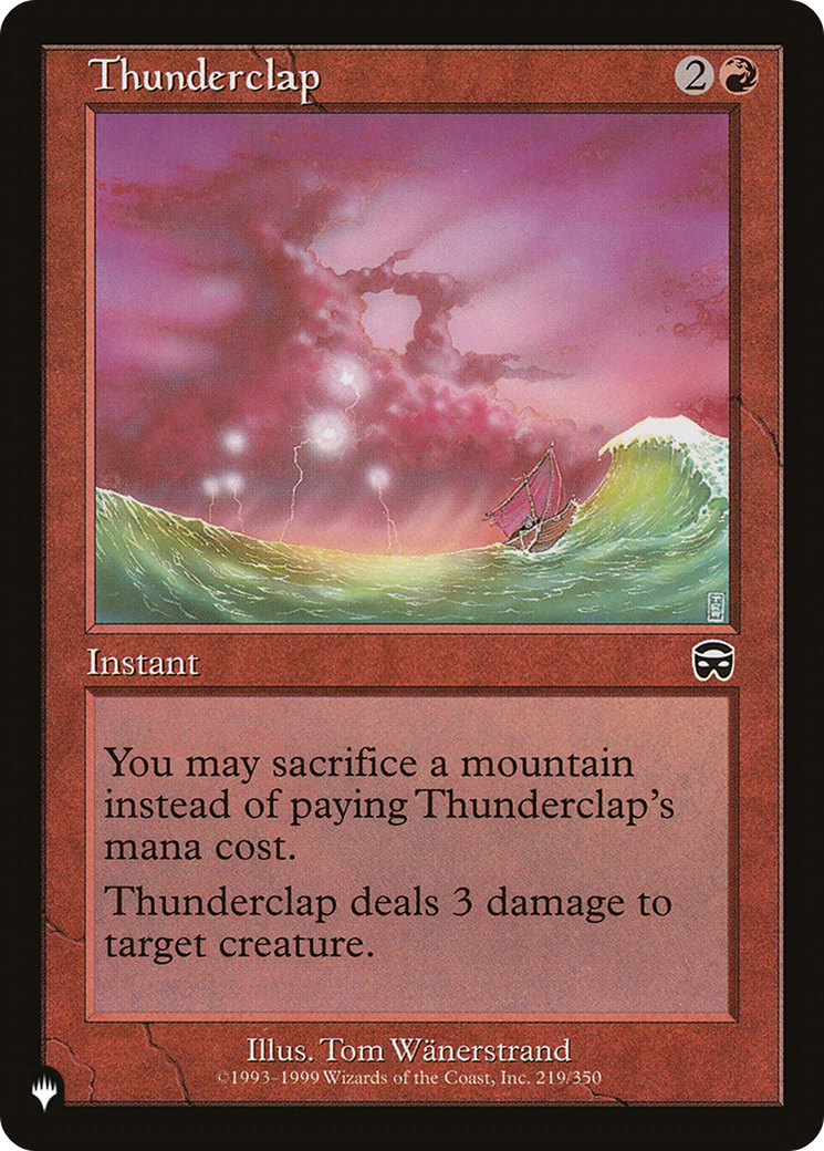 Thunderclap [The List Reprints] | Mindsight Gaming