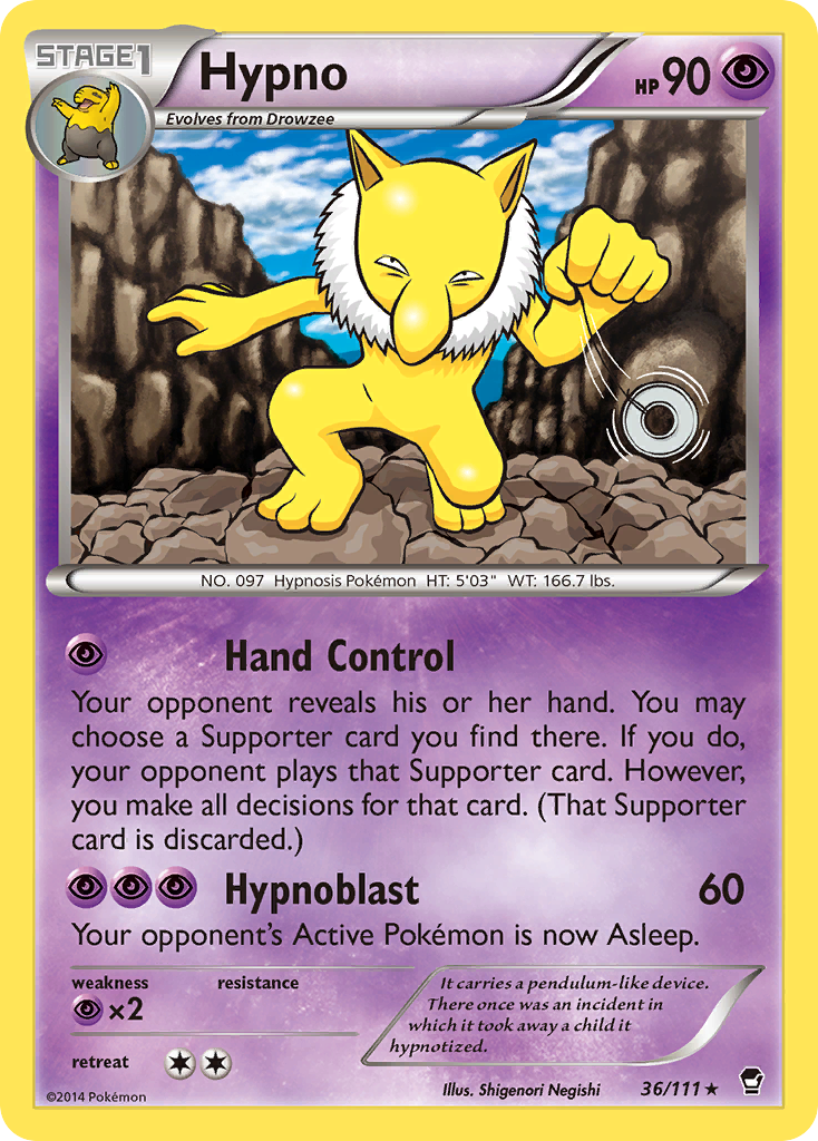 Hypno (36/111) [XY: Furious Fists] | Mindsight Gaming