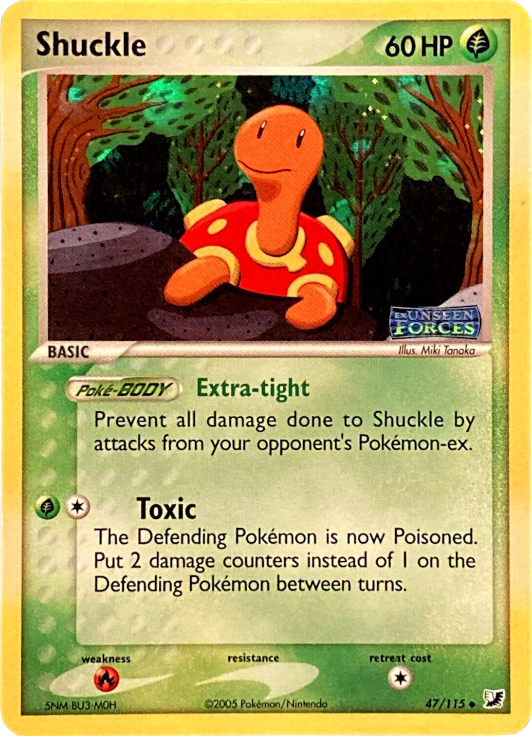 Shuckle (47/115) (Stamped) [EX: Unseen Forces] | Mindsight Gaming