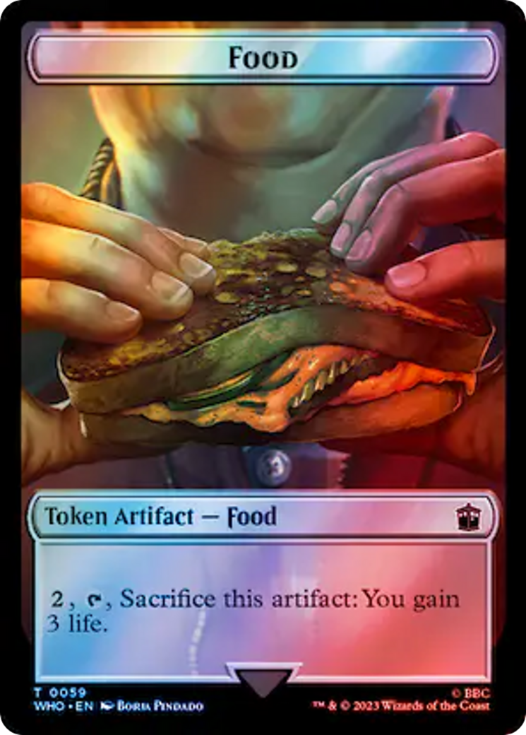 Fish // Food (0059) Double-Sided Token (Surge Foil) [Doctor Who Tokens] | Mindsight Gaming