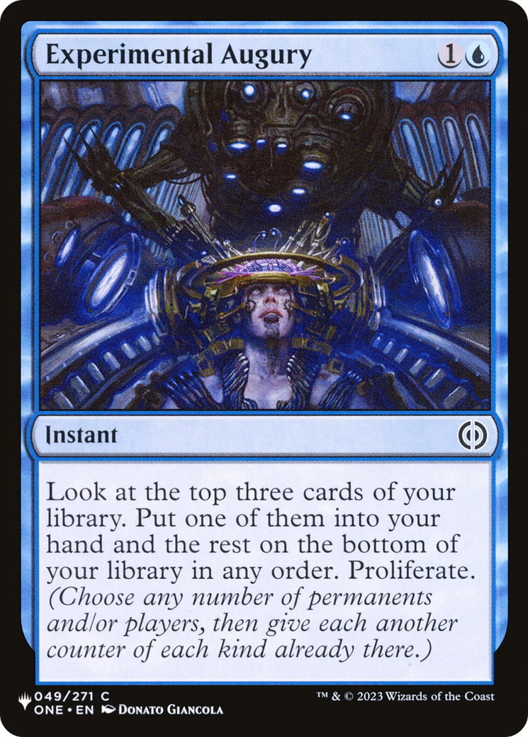 Experimental Augury [The List Reprints] | Mindsight Gaming