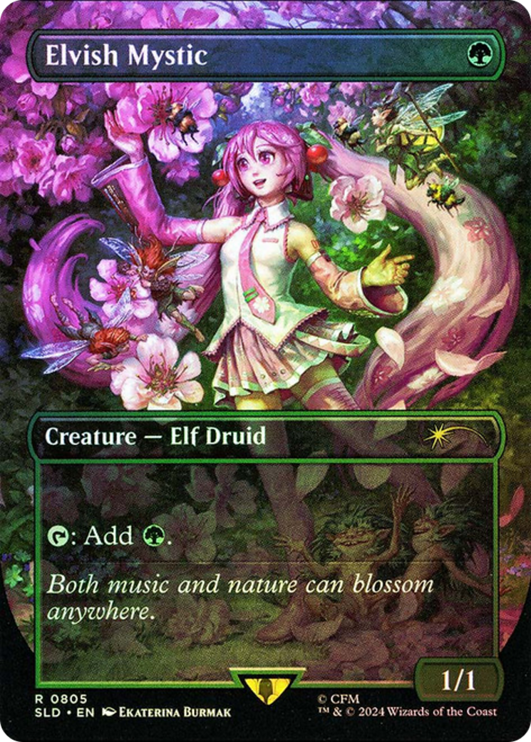 Elvish Mystic (0805) (Rainbow Foil) [Secret Lair Drop Series] | Mindsight Gaming