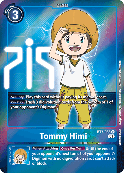 Tommy Himi [BT7-086] (Alternative Art - Box Topper) [Next Adventure] | Mindsight Gaming