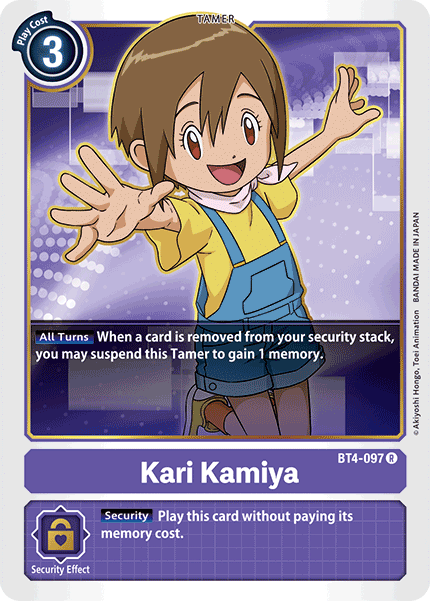 Kari Kamiya [BT4-097] [Great Legend] | Mindsight Gaming