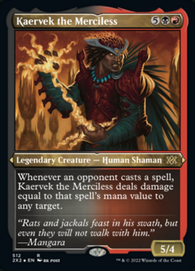 Kaervek the Merciless (Foil Etched) [Double Masters 2022] | Mindsight Gaming