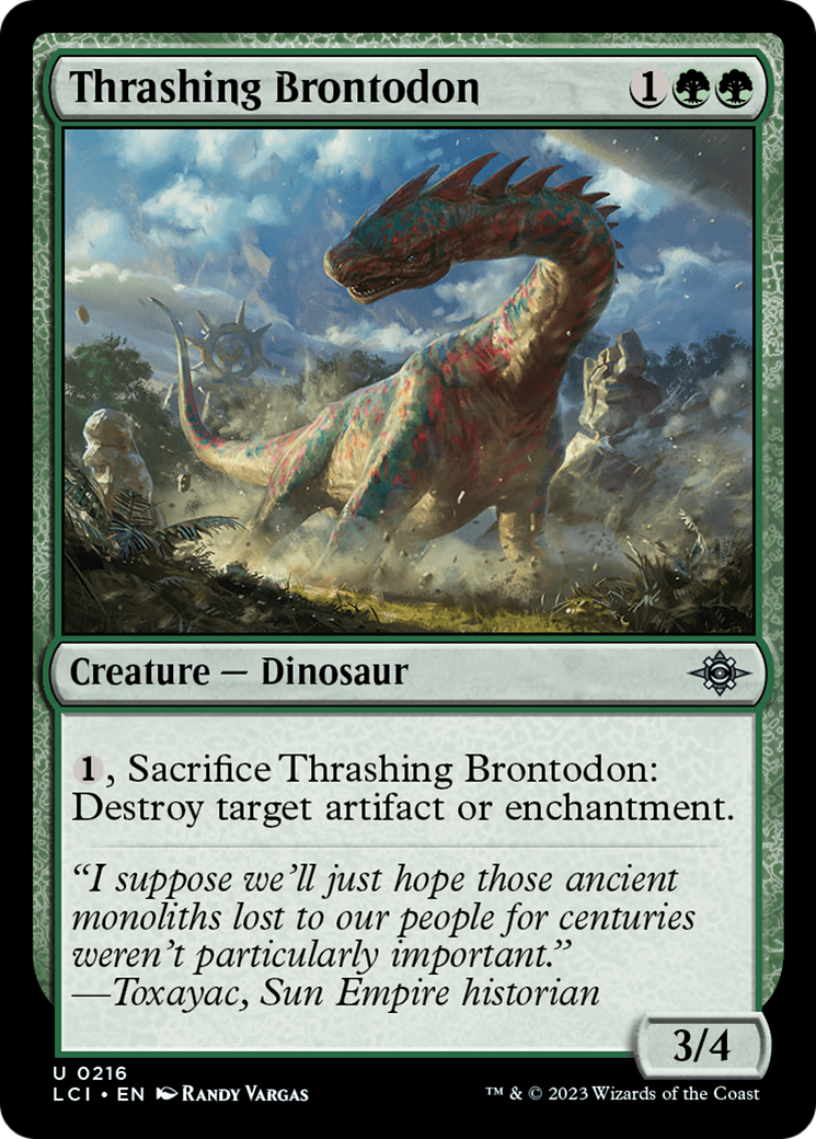 Thrashing Brontodon [The Lost Caverns of Ixalan] | Mindsight Gaming