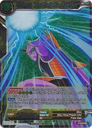 Ginyu, The Reliable Captain (Foil) (P-019) [Promotion Cards] | Mindsight Gaming