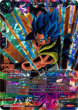 SSB Gogeta, Critical Combination (P-118) [Promotion Cards] | Mindsight Gaming