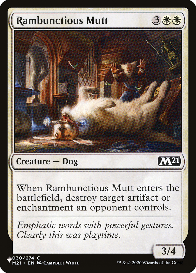 Rambunctious Mutt [The List] | Mindsight Gaming