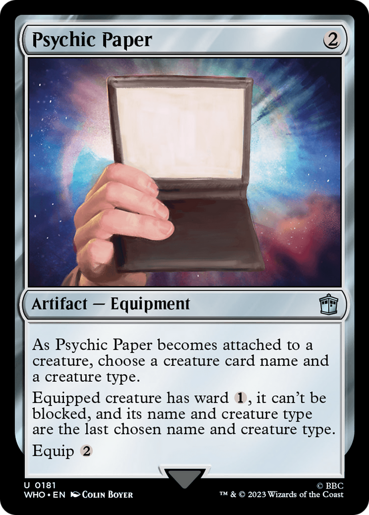 Psychic Paper [Doctor Who] | Mindsight Gaming