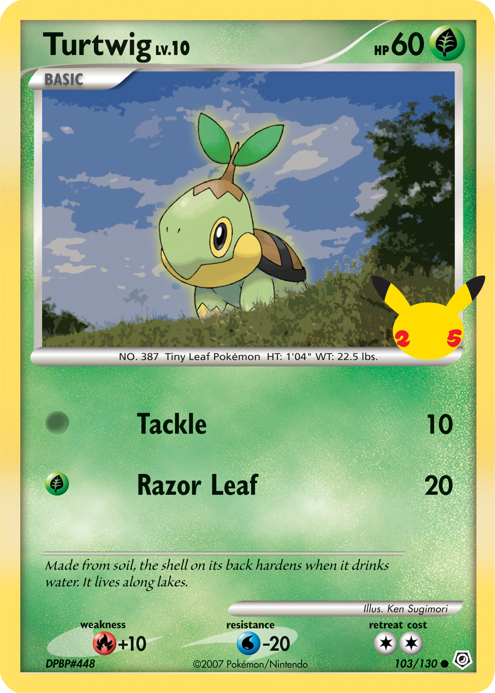 Turtwig (103/130) (Jumbo Card) [First Partner Pack] | Mindsight Gaming