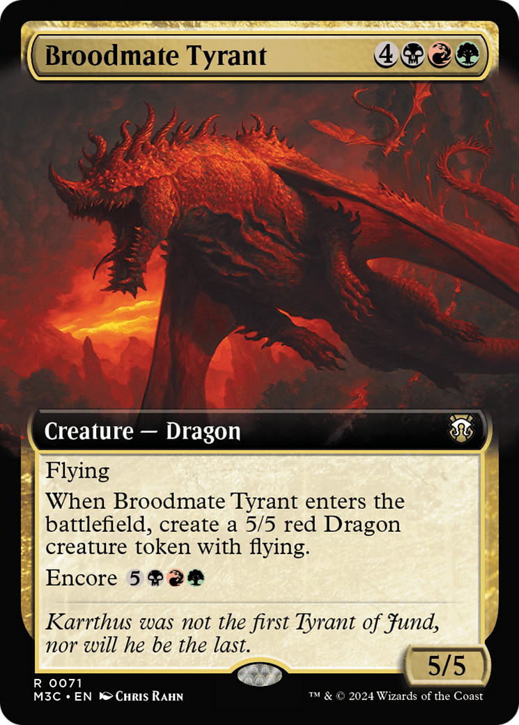 Broodmate Tyrant (Extended Art) [Modern Horizons 3 Commander] | Mindsight Gaming