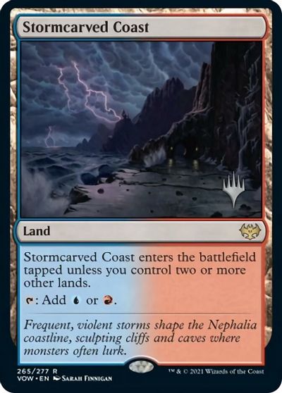 Stormcarved Coast (Promo Pack) [Innistrad: Crimson Vow Promos] | Mindsight Gaming