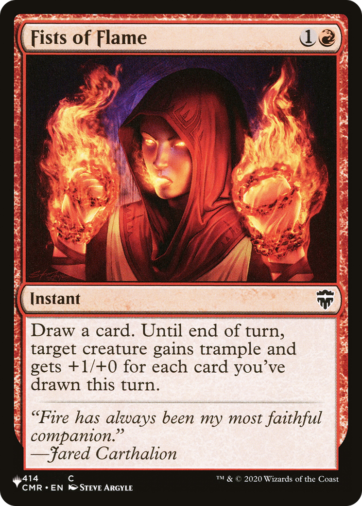 Fists of Flame [The List Reprints] | Mindsight Gaming