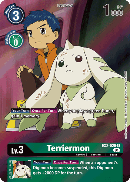 Terriermon [EX2-025] (Alternate Art) [Digital Hazard] | Mindsight Gaming