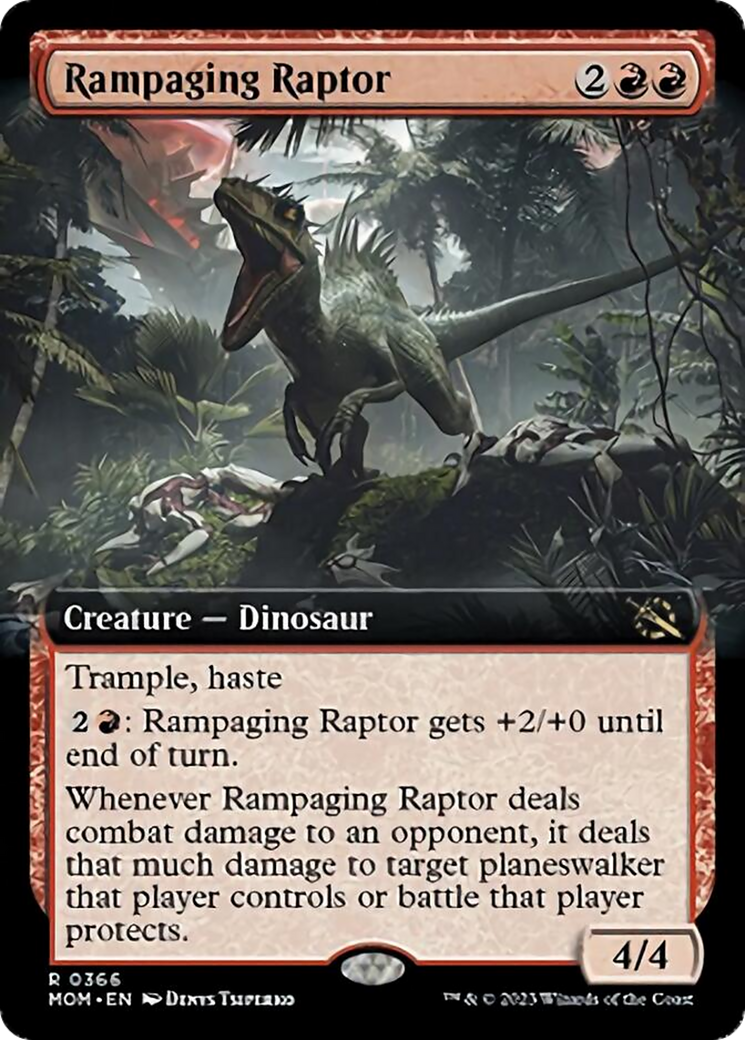 Rampaging Raptor (Extended Art) [March of the Machine] | Mindsight Gaming