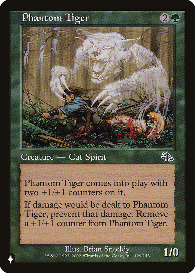 Phantom Tiger [The List Reprints] | Mindsight Gaming