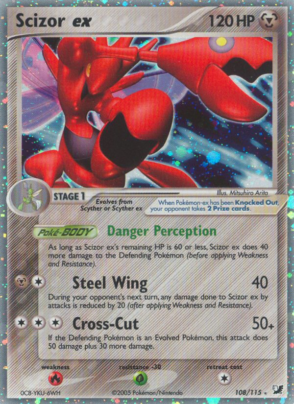 Scizor ex (108/115) [EX: Unseen Forces] | Mindsight Gaming