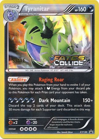 Tyranitar (XY130) (Staff) [XY: Black Star Promos] | Mindsight Gaming