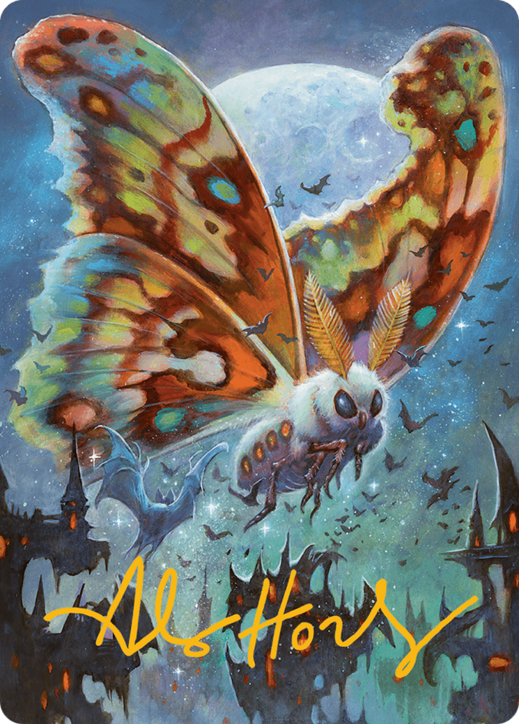 Luminous Broodmoth Art Card (Gold-Stamped Signature) [Bloomburrow Art Series] | Mindsight Gaming