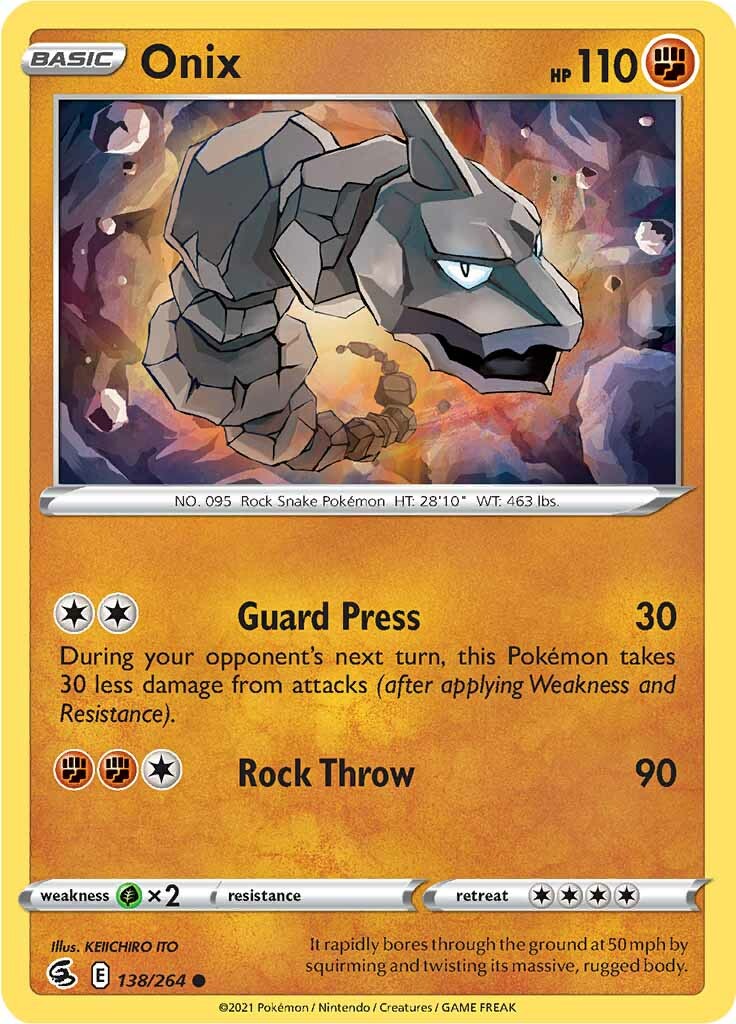 Onix (138/264) [Sword & Shield: Fusion Strike] | Mindsight Gaming