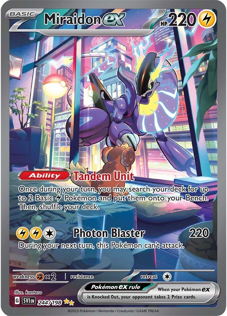 Miraidon ex (244/198) [Scarlet & Violet: Base Set] | Mindsight Gaming